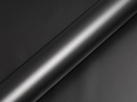 Color swatch of Hexis HX20000 Matte Metallic Anthracite Gray Vinyl Wrap HX20GANM