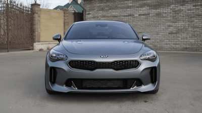 DIY Kia Stinger wrapped in Matte HX20000 Metallic Anthracite Gray wrap film HX20GANM