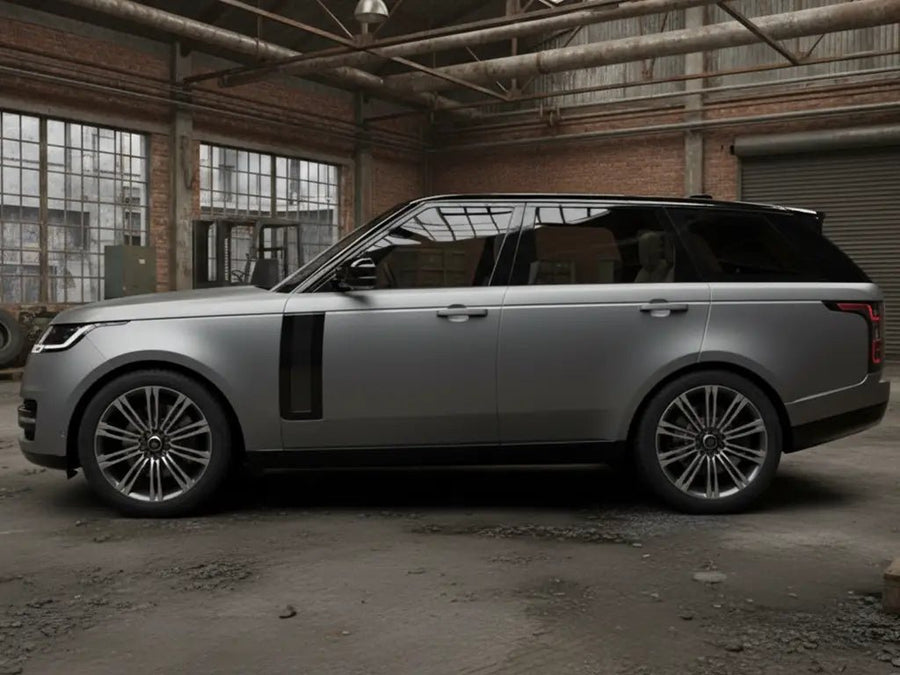 Land Rover Range Rover wrapped in Hexis Matte HX20000 Frozen Grey restyling film HX20GGIM