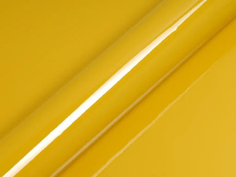 Color swatch of Hexis HX20000 Gloss Honey Yellow Vinyl Wrap HX20JMIB