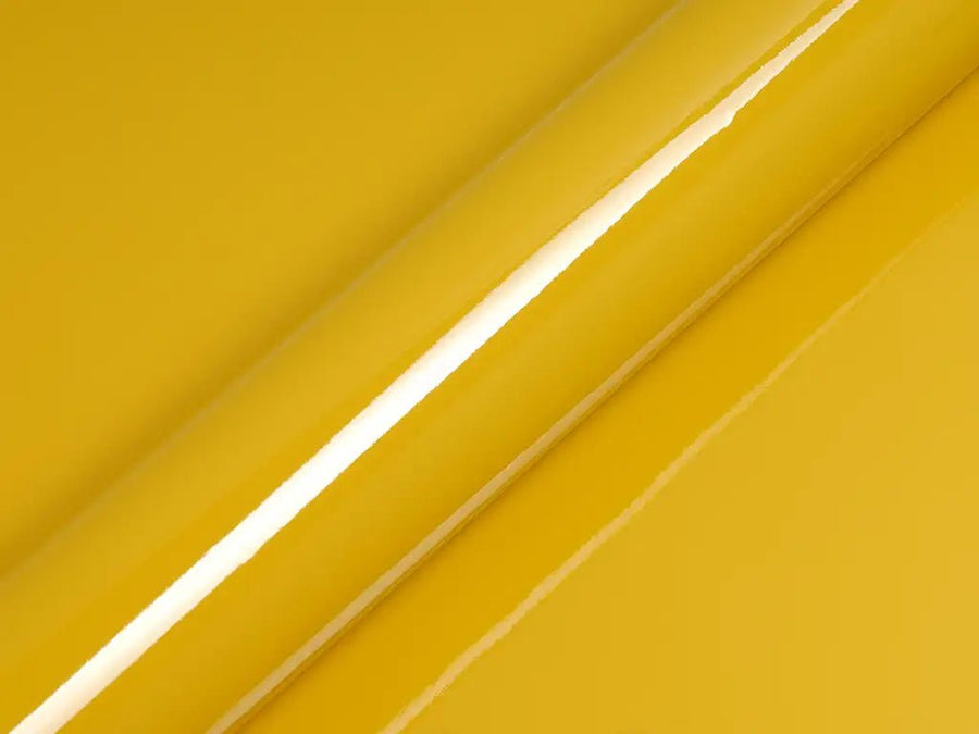 Color swatch of Hexis HX20000 Gloss Honey Yellow Vinyl Wrap HX20JMIB