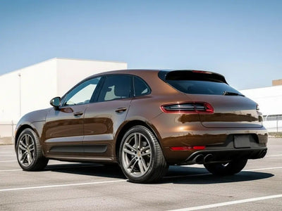 Porsche Macan wrapped in Gloss HX20000 Coffee Brown restyling film HX20MCAB
