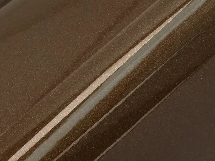 Color swatch of Hexis HX20000 Gloss Marrakesh Brown Vinyl Wrap HX20MMAB