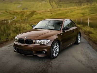 DIY BMW 1 Series Coupe wrapped in Gloss HX20000 Marrakesh Brown restyling film HX20MMAB