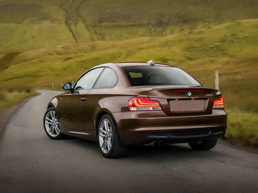 BMW 125i wrapped in Gloss HX20000 Marrakesh Brown car wrap film HX20MMAB