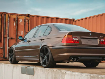 BMW 3 Series wrapped in Hexis Gloss HX20000 Marrakesh Brown wrap film HX20MMAB