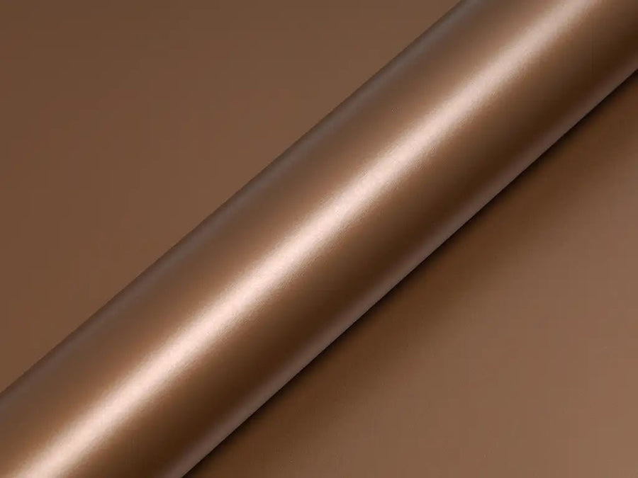 Color swatch of Hexis HX20000 Matte Marrakesh Brown Vinyl Wrap HX20MMAM