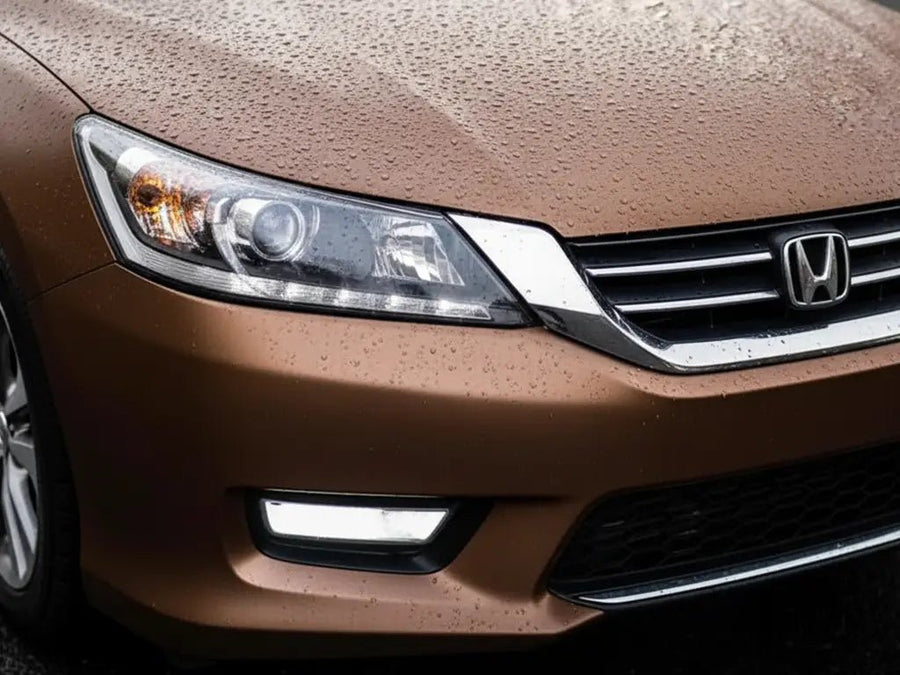 Honda Accord wrapped in Hexis Matte HX20000 Marrakesh Brown wrap film HX20MMAM