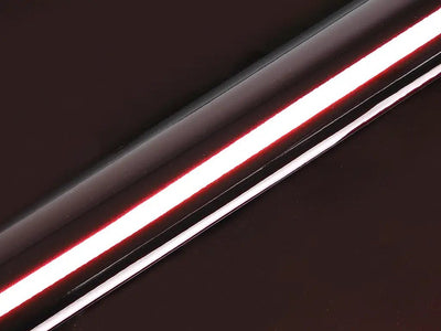 Color swatch of Hexis HX20000 Gloss Vampire Black Vinyl Wrap HX20N03B