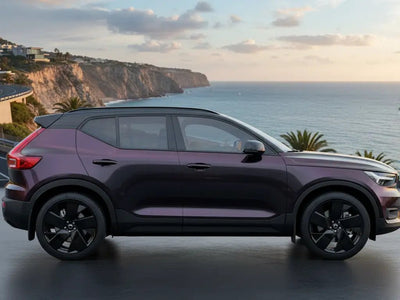 Volvo XC40 wrapped in Hexis Gloss HX20000 Vampire Black automotive vinyl film HX20N03B