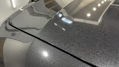 DIY Car wrapped in Gloss HX20000 Catechu Black car wrap film HX20NCAB