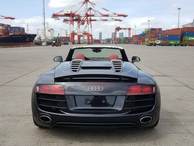 Audi R8 wrapped in Hexis Gloss HX20000 Glitter Black Sparkle car wrap film HX20NEPB