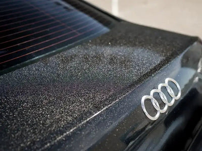 Audi wrapped in Hexis Gloss HX20000 Glitter Black Sparkle wrap film HX20NEPB