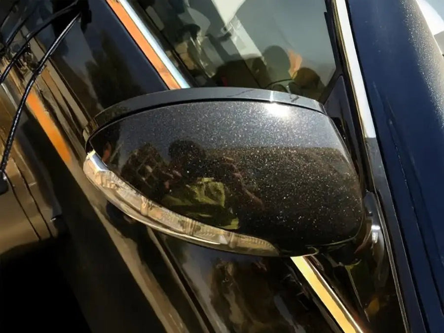 Toyota Land Cruiser wrapped in Gloss HX20000 Glitter Black Sparkle wrap film HX20NEPB