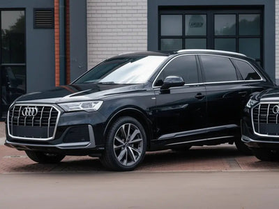 Audi Q7 wrapped in Hexis Gloss HX20000 Mystery Black automotive vinyl film HX20NMYB