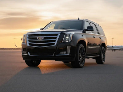 Cadillac Escalade wrapped in Hexis Gloss HX20000 Mystery Black car wrap film HX20NMYB