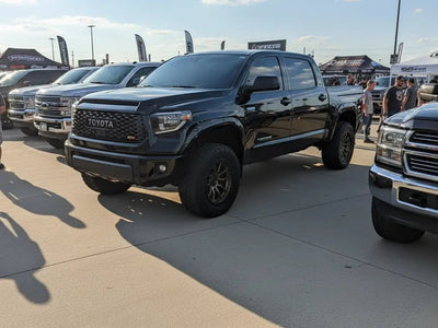 DIY Toyota Tundra wrapped in Gloss HX20000 Mystery Black car wrap film HX20NMYB