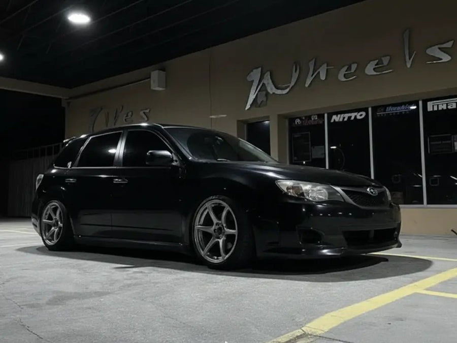 DIY Subaru Impreza wrapped in Gloss HX20000 Mystery Black automotive vinyl film HX20NMYB