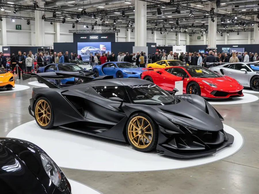 Apollo Intensa Emozione wrapped in Matte HX20000 Deep Black restyling film HX20NPRM