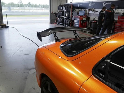 DIY Nissan Skyline GT-R wrapped in Gloss HX20000 Aurora Orange car wrap film HX20OAUB