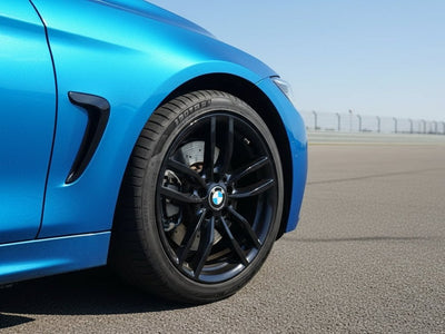BMW 4 Series wrapped in Hexis Gloss HX20000 Apollo Blue car wrap film HX20P004