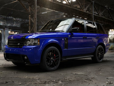 Land Rover Range Rover wrapped in Gloss HX20000 Triton Blue vinyl wrap HX20P005