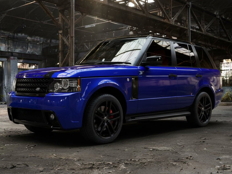Land Rover Range Rover wrapped in Gloss HX20000 Triton Blue vinyl wrap HX20P005