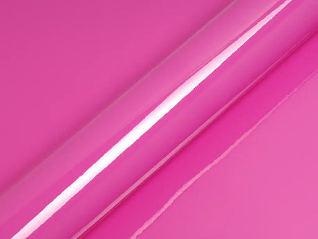 Color swatch of Hexis HX20000 Gloss Candy Pink Vinyl Wrap HX20PCAB