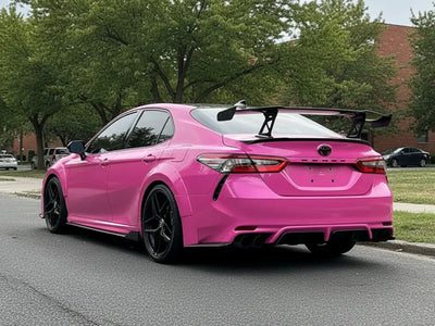 Toyota Camry wrapped in Gloss HX20000 Candy Pink vinyl wrap HX20PCAB