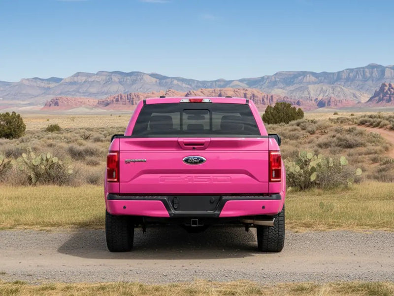 DIY Ford F-150 wrapped in Gloss HX20000 Candy Pink restyling film HX20PCAB