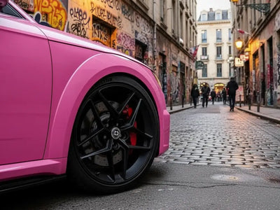 Audi TT wrapped in Gloss HX20000 Candy Pink automotive vinyl film HX20PCAB