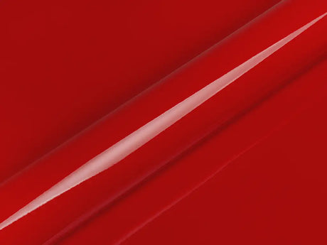 Color swatch of Hexis HX20000 Gloss Race Red Vinyl Wrap HX20R05B