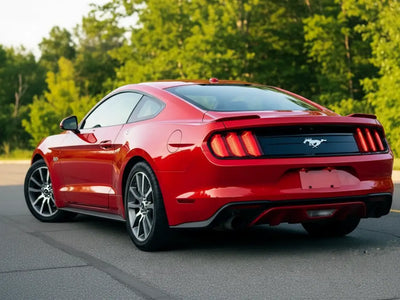 Ford Mustang wrapped in Gloss HX20000 Race Red wrap film HX20R05B