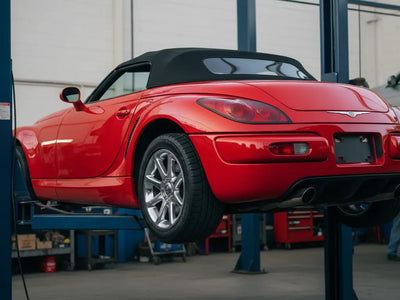 Chrysler Prowler wrapped in Hexis Gloss HX20000 Race Red restyling film HX20R05B