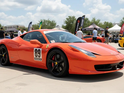 DIY Ferrari 458 Italia wrapped in Gloss HX20000 Light Red vinyl wrap HX20R21B detail