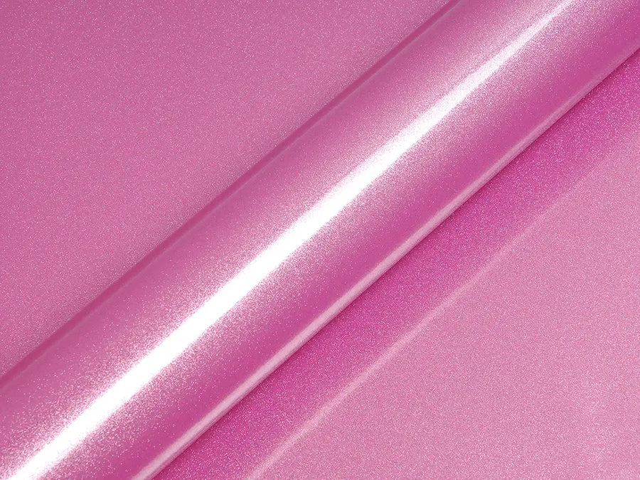Color swatch of Hexis HX20000 Gloss Jellybean Pink Vinyl Wrap HX20RDRB