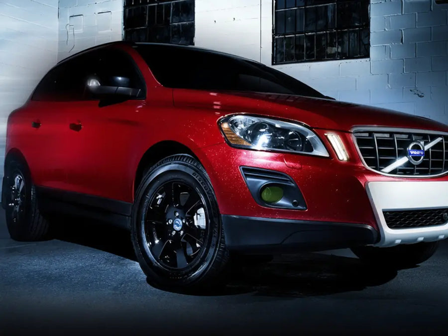 Volvo XC60 wrapped in Hexis Gloss HX20000 Garnet Red wrap film HX20RGRB