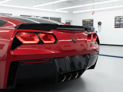 DIY Chevrolet Corvette wrapped in Gloss HX20000 Garnet Red wrap film HX20RGRB