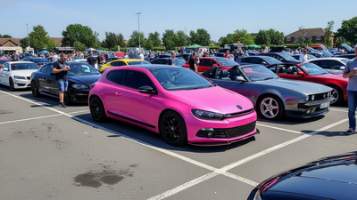 DIY Volkswagen Scirocco wrapped in Gloss HX20000 Indian Pink vinyl wrap HX20RINB