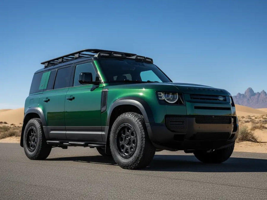 Land Rover Defender wrapped in Gloss HX20000 Sherwood Green wrap film HX20V14B