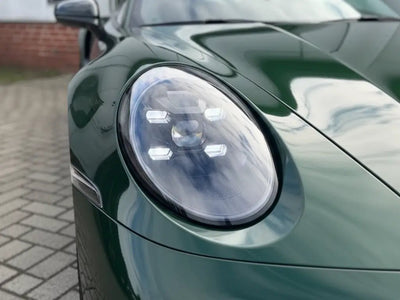 DIY Porsche 911 wrapped in Gloss HX20000 Sherwood Green automotive vinyl film HX20V14B