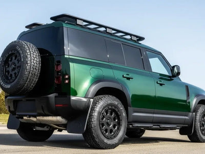 DIY Land Rover Defender wrapped in Gloss HX20000 Sherwood Green wrap film HX20V14B