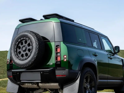 DIY Land Rover Defender wrapped in Gloss HX20000 Sherwood Green car wrap film HX20V14B