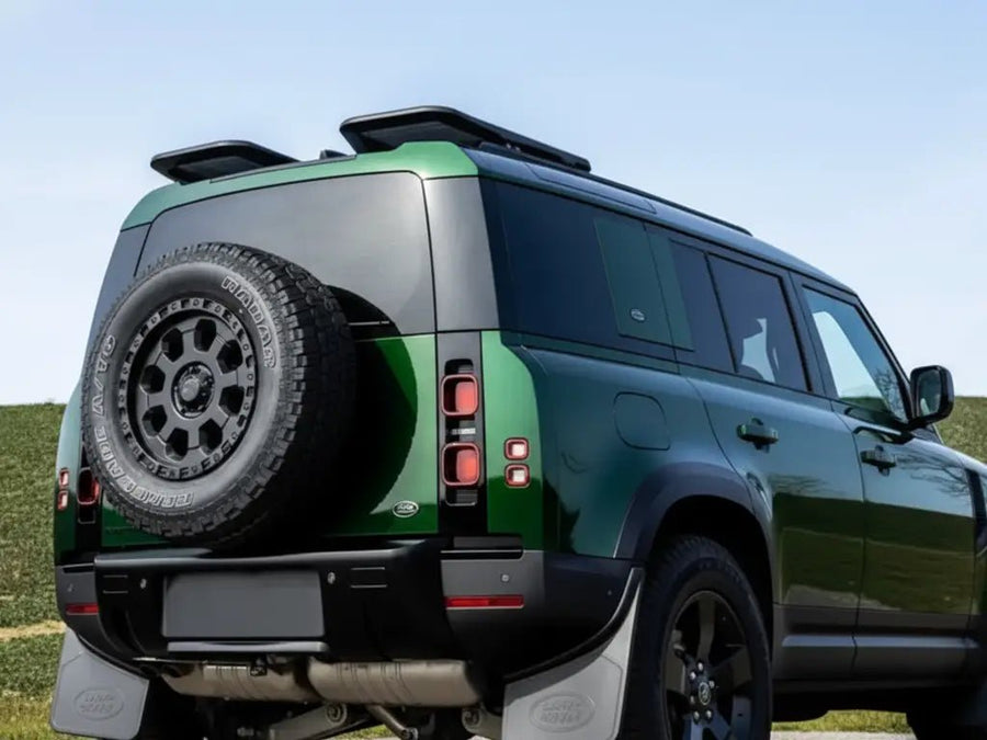 DIY Land Rover Defender wrapped in Gloss HX20000 Sherwood Green car wrap film HX20V14B