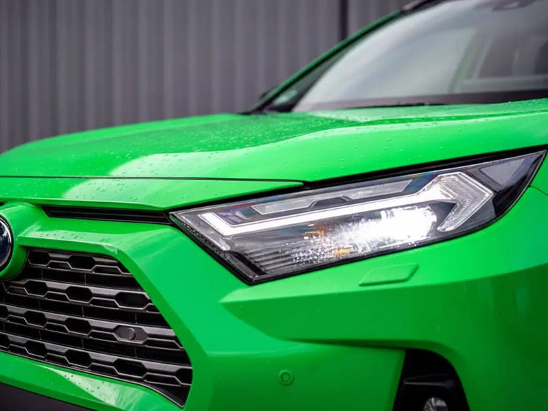 DIY Toyota RAV4 wrapped in Gloss HX20000 Drosera Green car wrap film HX20V16B