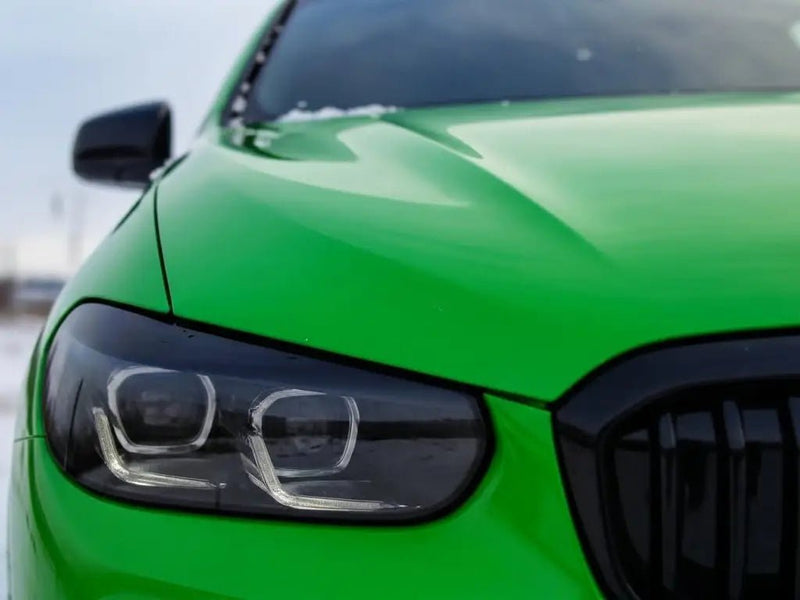 BMW wrapped in Gloss HX20000 Drosera Green restyling film HX20V16B