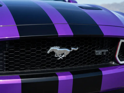 DIY Ford Mustang GT wrapped in Gloss HX20000 Damask Violet vinyl wrap HX20V18B