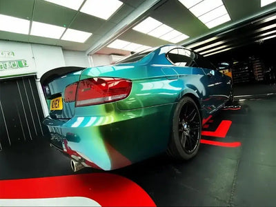 DIY BMW 3 Series Coupe wrapped in None HX20000 catch all wrap film HX20V19B