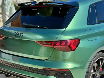 Audi RS Q3 wrapped in Gloss HX20000 Metallic Century Green automotive vinyl film HX20V19B