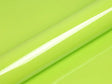 Color swatch of Hexis HX20000 Gloss Toxic Green Vinyl Wrap HX20V24B